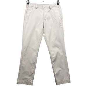 Banana Republic Men's Pants Aiden Chino Size 31 x 30 Khaki Flat Front Classic